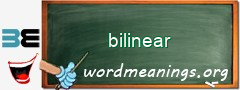 WordMeaning blackboard for bilinear